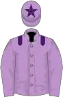 Mauve, purple epaulettes, purple star on cap