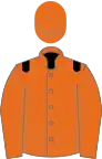 Orange, black epaulets