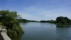 The Thames River running through Blandford-Blenheim