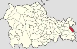 Location in Neamț County