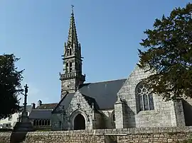 The church of Our Lady, in Saint-Yvi