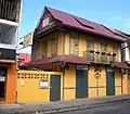 Creole house restored as restaurant.