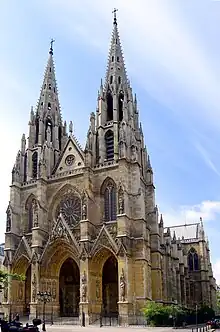 The Basilica of Sainte-Clothilde by Christian Gau, then Théodore Ballu (1841–57)