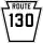 Pennsylvania Route 130 marker