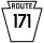 Pennsylvania Route 171 marker