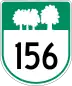 Route 156 marker