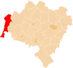 Location within the voivodeship