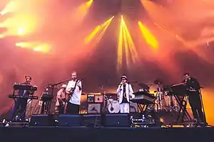 Hot Chip performing at the Positivus Festival in 2016