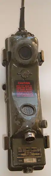 A AN/PRC-6 walkie talkie