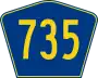 Highway 735 marker