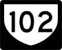 Highway 102 marker