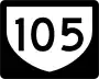 Highway 105 marker