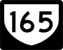 Highway 165 marker