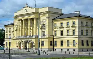 Mostowski Palace, the seat of Warsaw's police headquarters