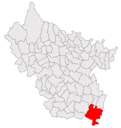 Location in Buzău County