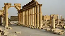 Ruins, with arches and columns