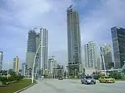 Avenida Balboa skyscrapers undergoing construction