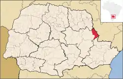 Location in Paraná