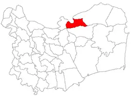 Location in Tulcea County