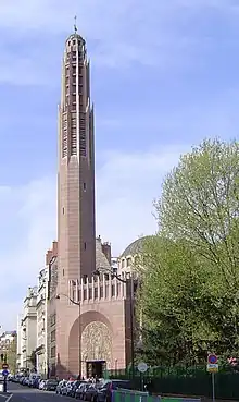 Saint Odile is a rare example of an Art Deco church in Paris.