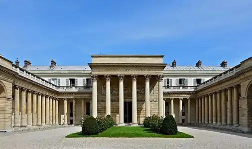 Courtyard of the Hôtel Salm, now the Palais de la Légion d'Honneur (1782–89), by Pierre Rousseau