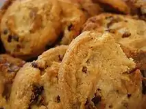 A close-up view of pecan sandies