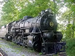 PRR I1sa #4483 currently being cosmetically restored at Hamburg, New York.