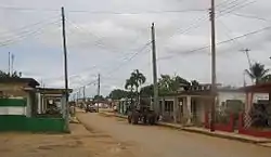 A rural road near town's centre