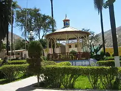 Plaza de Armas of Omas, Peru