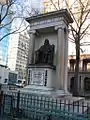 Peter Cooper Monument in front of the Cooper Union, Cooper Square, New York, NY (1897).