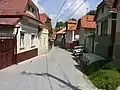 Typical street in Șcheii Brașovului