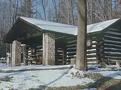 CCC-built cabin at Cook Forest State Park