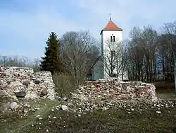 Ruins of the church in Piltene