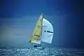 Pinta in Hayling Bay, east of Isle of Wight, Admiral's Cup 1993