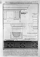 The Doric order of the Theatre of Marcellus in Rome, etched by Giovanni Battista Piranesi.