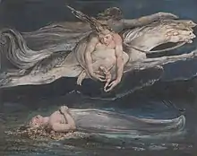 Pity by William Blake, based on Macbeth's "Pity, like a naked new-born babe, striding the blast."