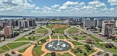 Monumental Axis as seen from the Brasilia TV Tower