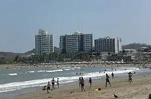 A beach in Playas