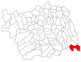 Location in Bacău County