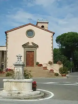 The main square with the church