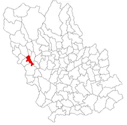 Location in Prahova County