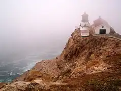 Point Reyes Lighthouse in fog