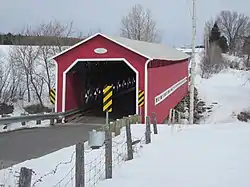 Bordeleau covered bridge, Saint-Séverin