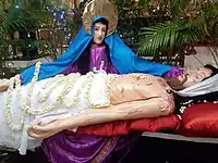 Every year on Good Friday, Port Kollam Church's renowned Pieta is on exhibit.