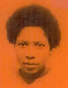 Portrait of Martha Mvungi, taken from the back cover of Three Solid Stones, 1975.