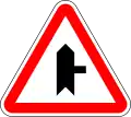 Side road with priority on right