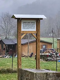 In the mid-1850s, there was a sufficient population at Crany for the establishment of a post office, the second one in Wyoming County. The first post office was at Oceana, the county seat.