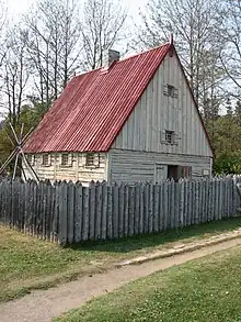 Reconstructed trading post in Tadoussac