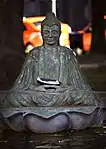 Buddha on a Lotus Flower sculpture