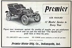 1905 Premier - Air Cooled advertisement